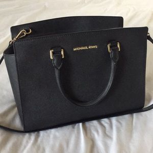 Michael Kors Selma Saffiano Leather Satchel